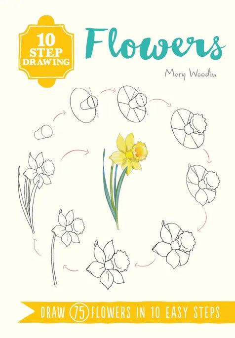 10 Step Drawing Book - Flowers