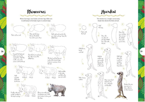 10 Step Drawing Book - Animals