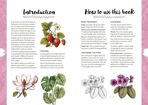 10 Step Drawing Book - Botanicals
