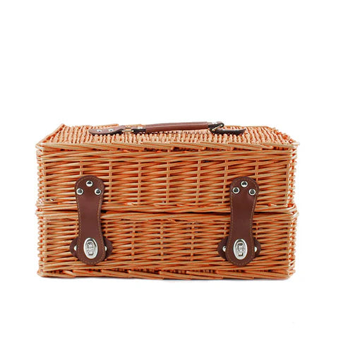 Honey Brown Picnic Basket 2 person
