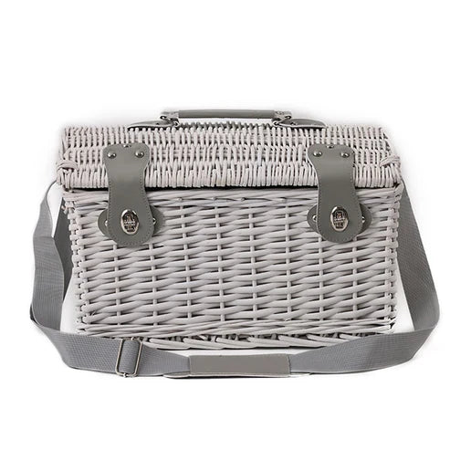 White Dome Picnic Basket 4 person