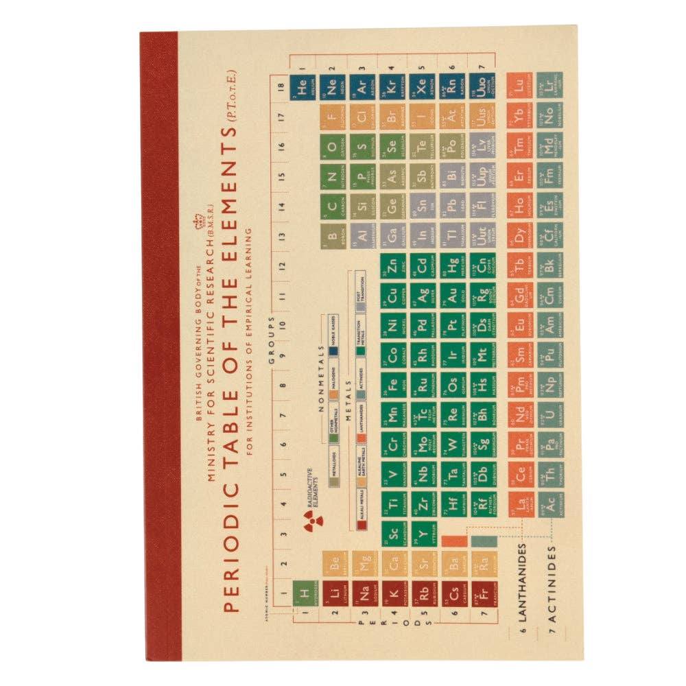 Rex London A5 Notebook - Periodic Table