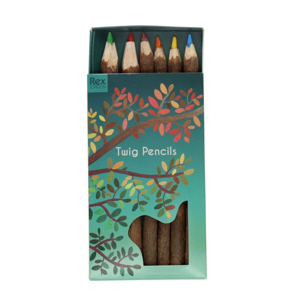 Rex London Twig colouring pencils -Set of 6