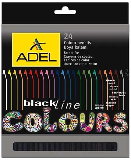 Adel Blackline Pencils - 24 Set