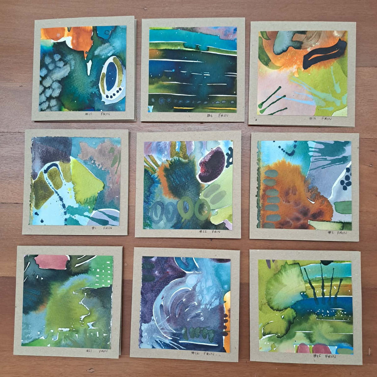 Original Cards 1 of 35 works in "A piece of something bigger" Frin