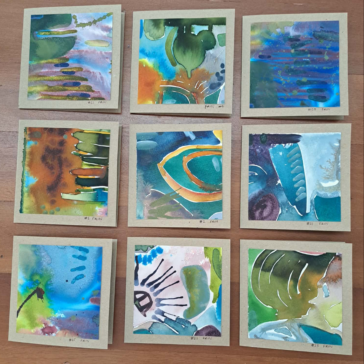 Original Cards 1 of 35 works in "A piece of something bigger" Frin
