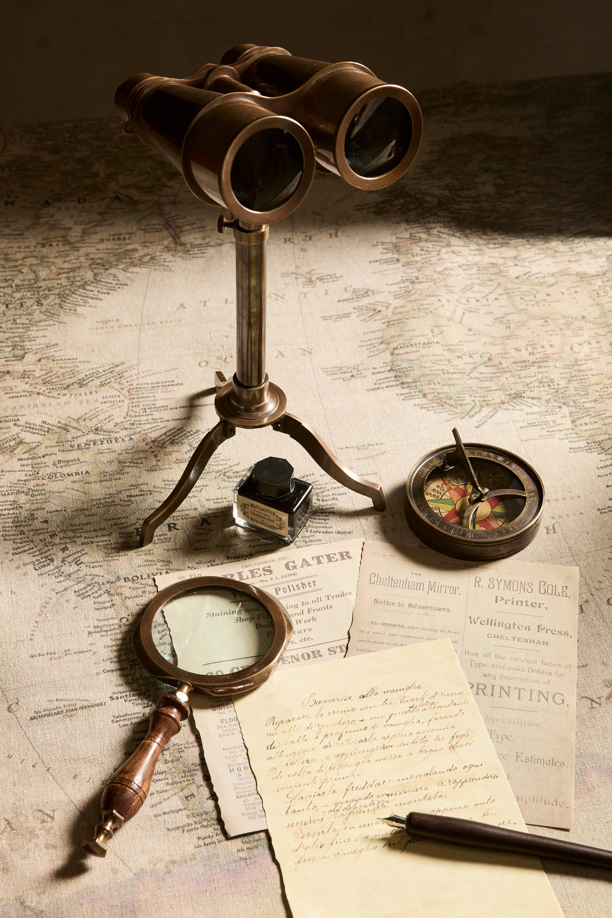 Bronze Sundial Compass