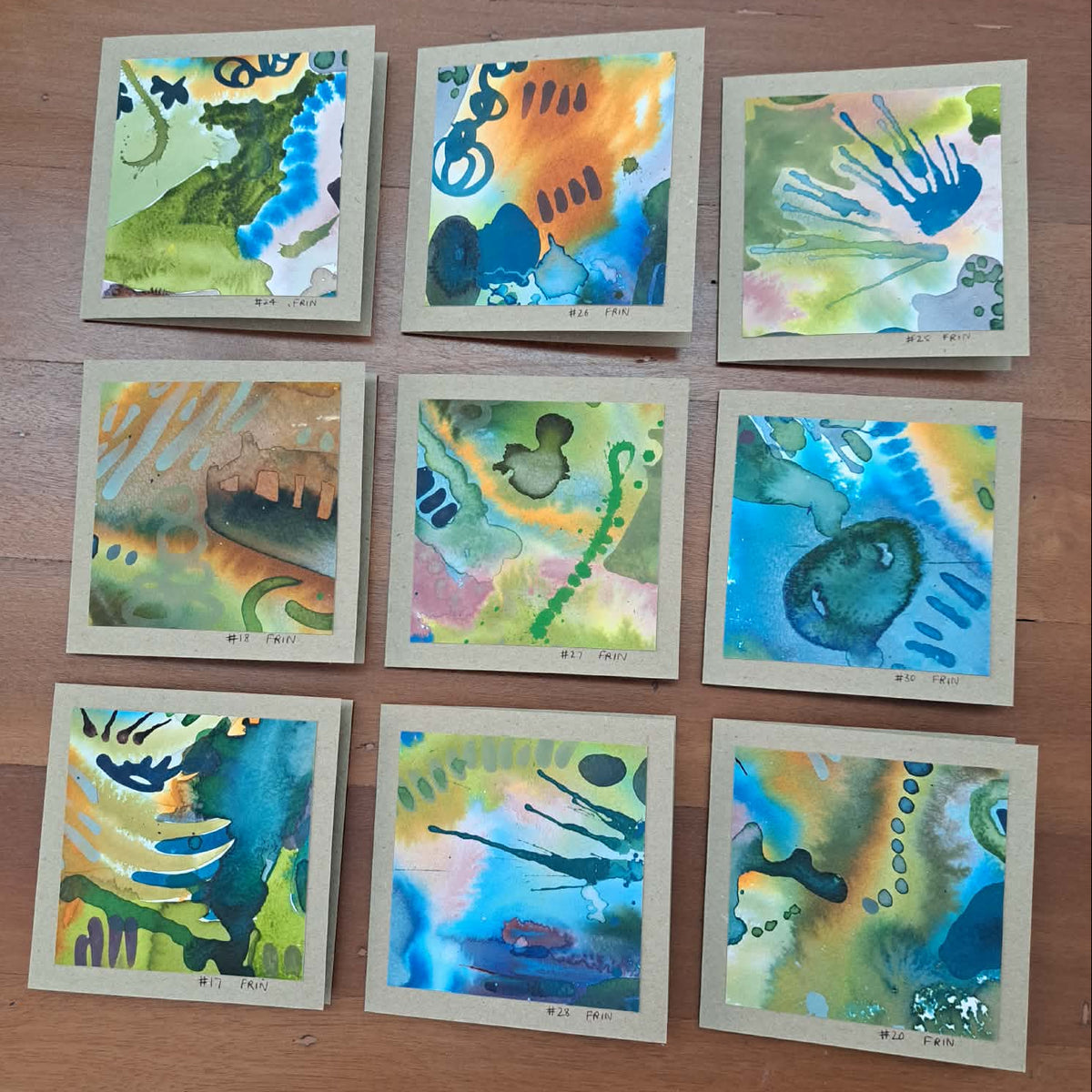 Original Cards 1 of 35 works in "A piece of something bigger" Frin