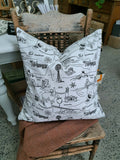 Stanthorpe Pattern Cotton Cushion + Down Insert