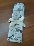 Linen Paintbrush/Pen Pouch