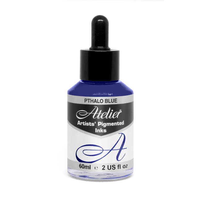 Atelier Pigmented Acrylic Ink - 60ml PTHALO BLUE