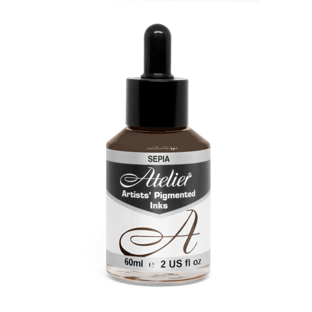 Atelier Pigmented Acrylic Ink - 60ml SEPIA