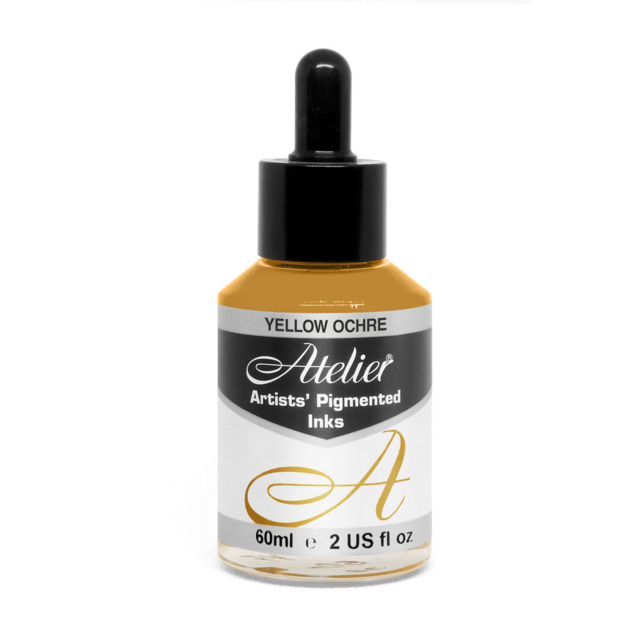 Atelier Pigmented Acrylic Ink - 60ml YELLOW OCHRE