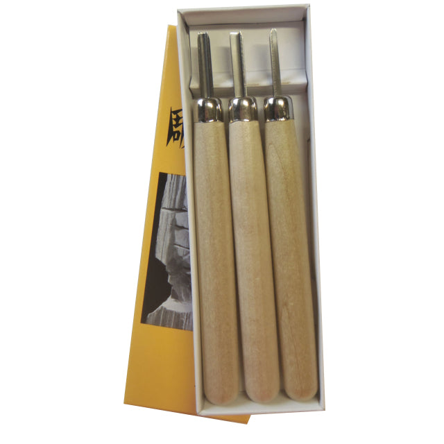 Japanese Carving Tools - Set of 3