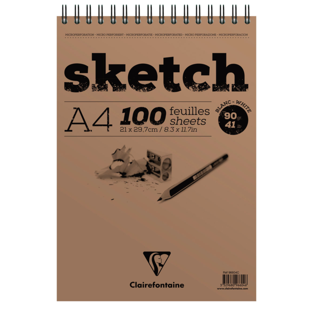 Clairefontaine Spiral Sketch Pad A4
