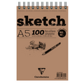 Clairefontaine Spiral Sketch Pad A5 100 Pad