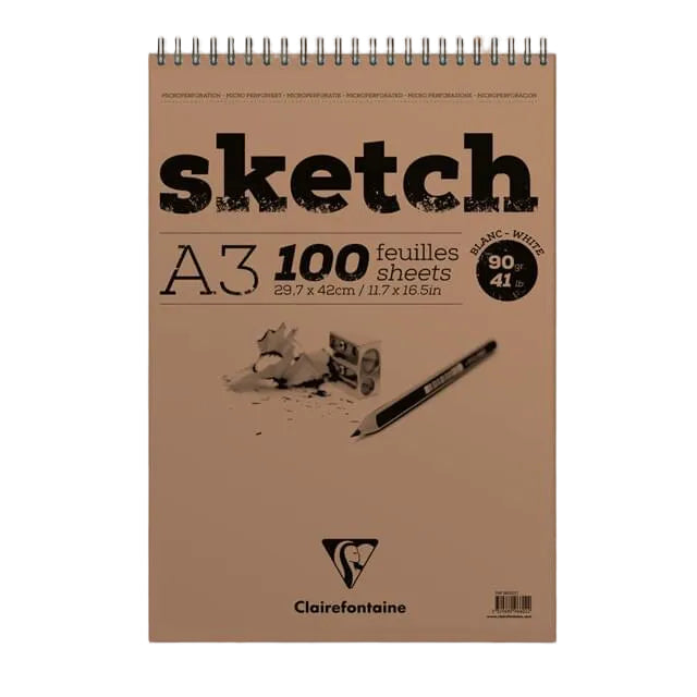 Clairefontaine Spiral Sketch Pad A3