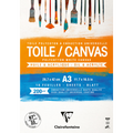 Clarefontaine 200gsm White Primed Canvas Pad A3 10sheets