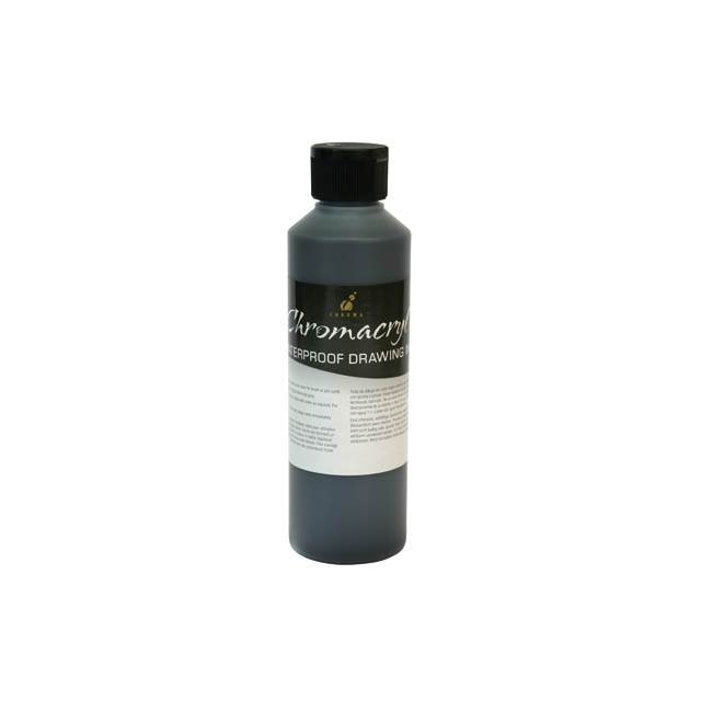 Chromacryl Black Drawing Ink - 250ml