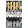 Kuretake Bimoji FUDE Pens - Set of 5