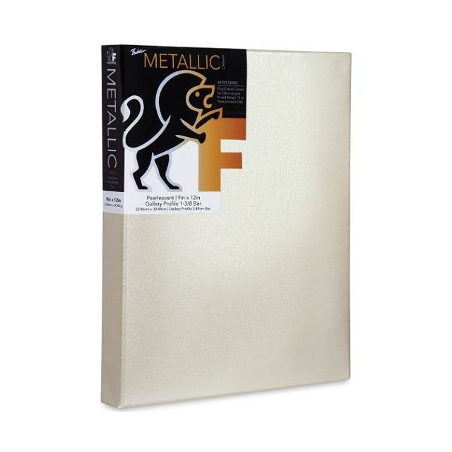 Fredrix Metallic Pearlesent Stretched Gallery Canvas 24x36