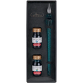 Herbin Calligraphy Emerald Glass Pen & Ink Set