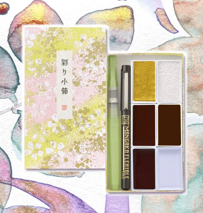 Kuretake Watercolour Gansai Tambi Irodori Kobako Set