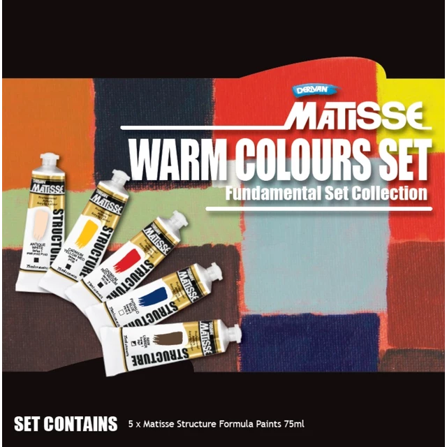 Matisse Structure Fundamentals WARM COLOURS - Set of 5 75ml