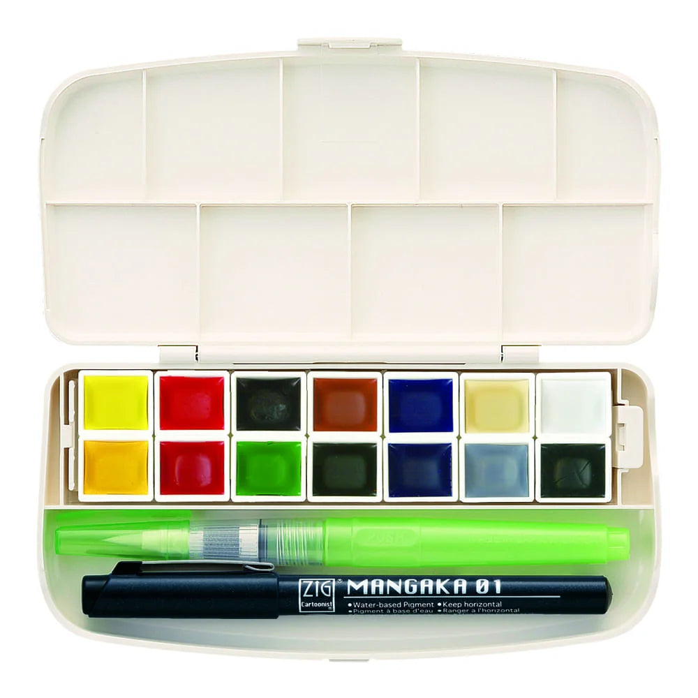 Kuretake Gansai Tambi Portable Travel Set