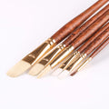 Long Handled Mixed Brushes - Set of 6