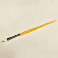 Premium White Taklon Brush Flat - Size 4