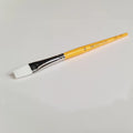 Premium White Taklon Brush Flat - Size 10