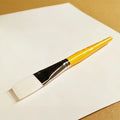 Premium White Taklon Brush Flat - Size 24