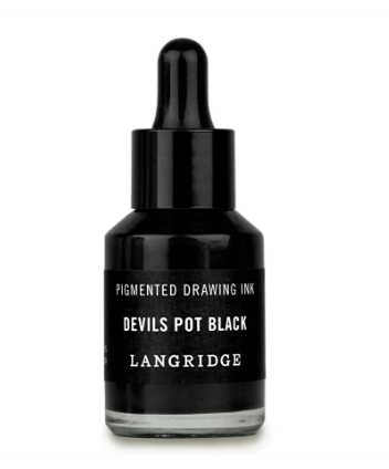 Langridge Pot Black Ink - 30ml
