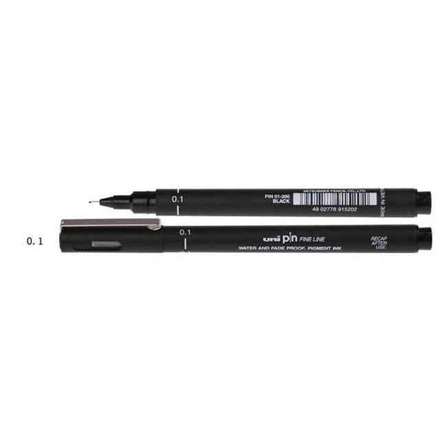 Uniball Fineliner - 0.1mm Black