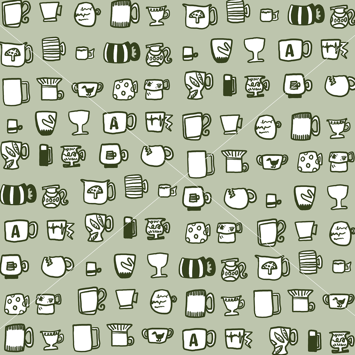 FABRIC PER METRE - Mug Swap 145cm
