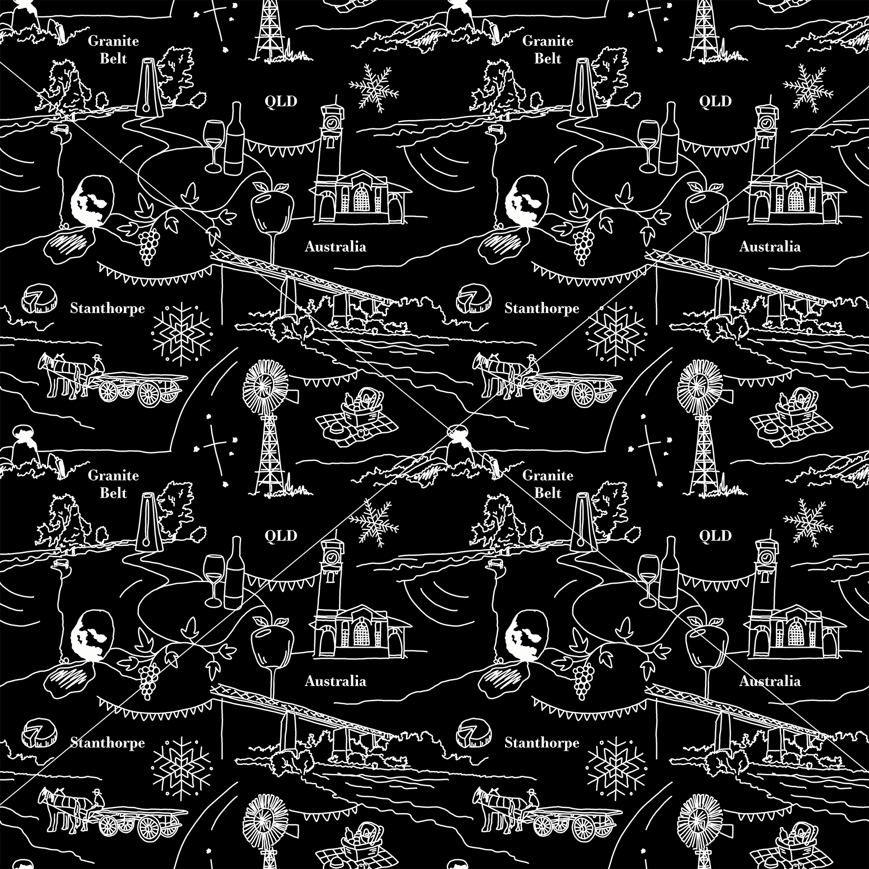 FABRIC PER METRE - Stanthorpe Invert 145cm