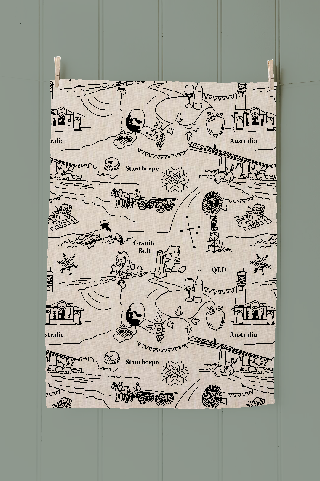 Stanthorpe Tea Towel – Linen