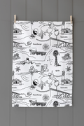 Frinny Tea Towel - Stanthorpe (White)