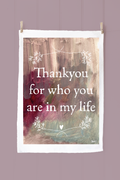 Frinny Tea Towel – Thank You for Who You Are in My Life