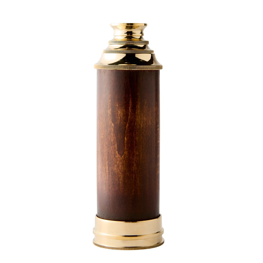 Admiral's Brass & Wood Spyglass Telescope