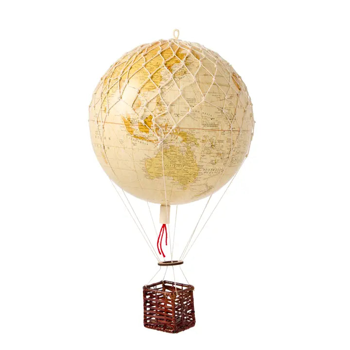 World Map Hot Air Balloon Globe – 20cm