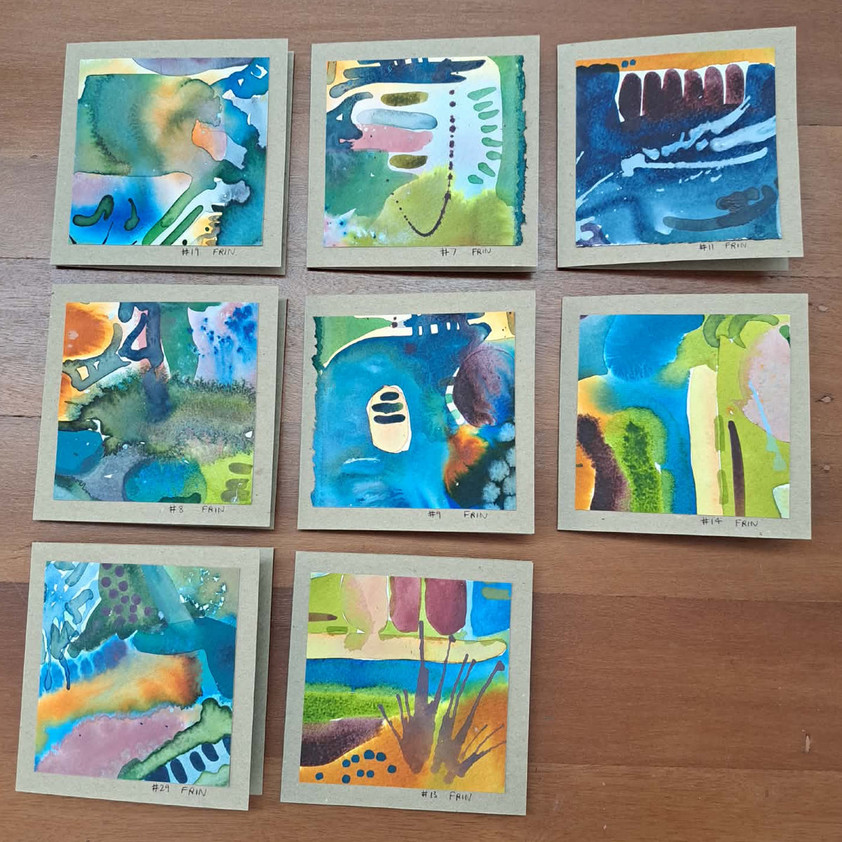 Original Cards 1 of 35 works in "A piece of something bigger" Frin