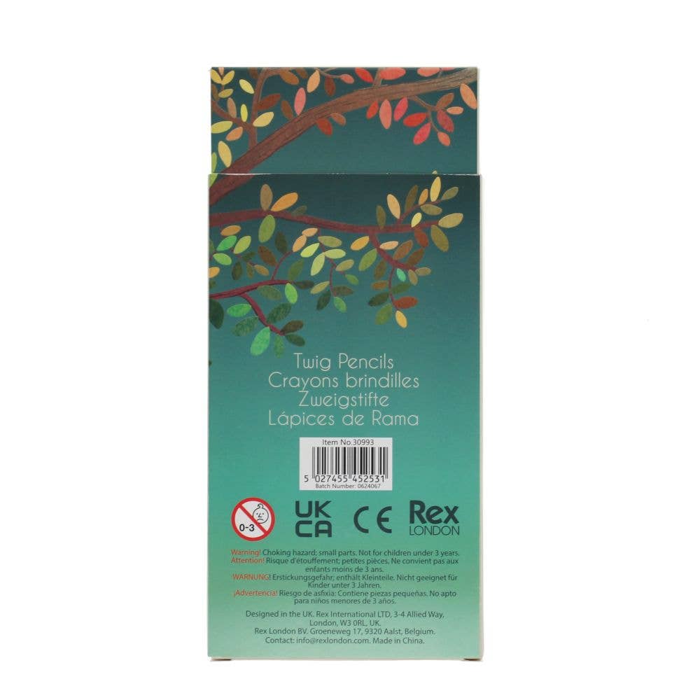 Rex London Twig colouring pencils -Set of 6