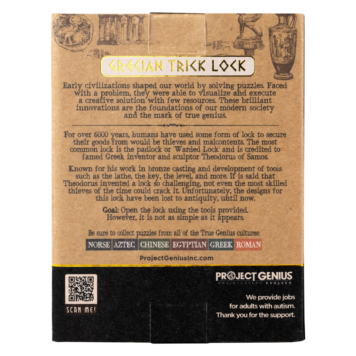 Project Genius - Greek Trick Lock
