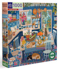 EeBoo 1000 Pc Puzzle - Blue Kitchen