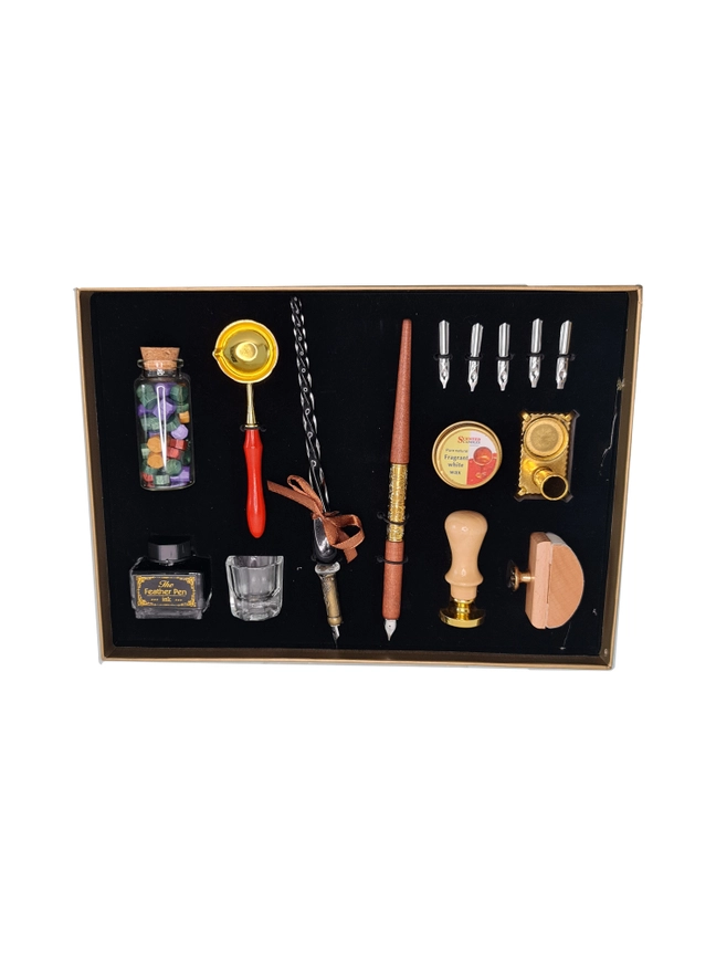 Royal Wax Seal Calligraphy Gift Set – 14 Piece